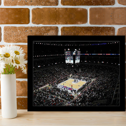 Barclays Center Stadium, Stadium Canvas, Sport Art, Gift for him, Framed Art Print Wall Decor, Picture Framed