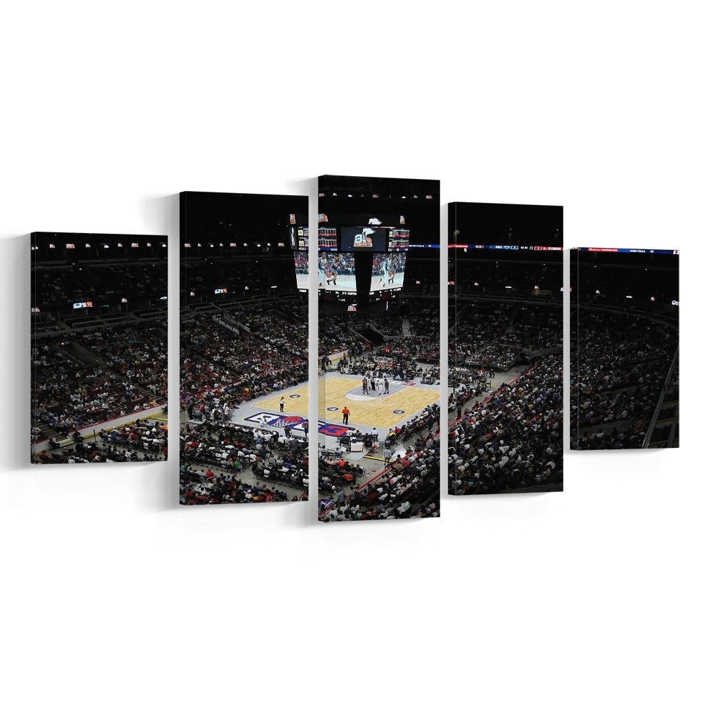 Barclays Center Stadium, Stadium Canvas, Sport Art, Gift for him, 5 Panel, Large Canvas, Canvas Print Wall Art