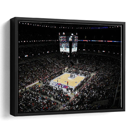 Barclays Center Stadium, Stadium Canvas, Sport Art, Framed Canvas Print Wall Art, Floating Frame