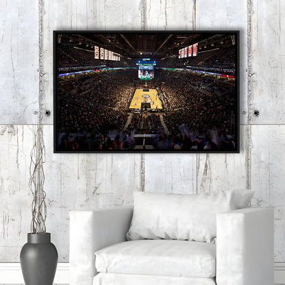 Barclays Sports Center, Stadium Canvas, Sport Art, Framed Canvas Print Wall Art, Floating Frame