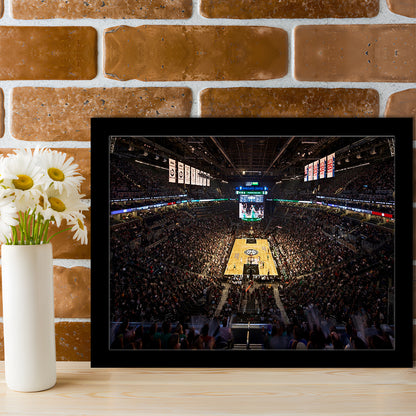 Barclays Sports Center, Stadium Canvas, Sport Art, Gift for him, Framed Art Print Wall Decor, Picture Framed