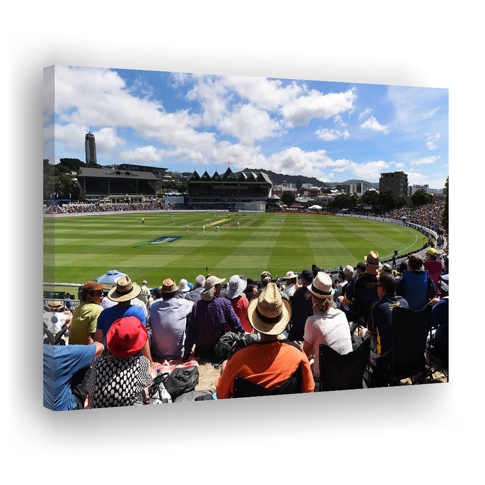 Basin Reserve, Stadium Canvas, Sport Art, Gift for him, Man Cave Decor, Art Print, Canvas Print Wall Art