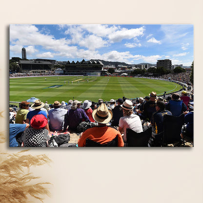 Basin Reserve, Stadium Canvas, Sport Art, Gift for him, Man Cave Decor, Art Print, Canvas Print Wall Art