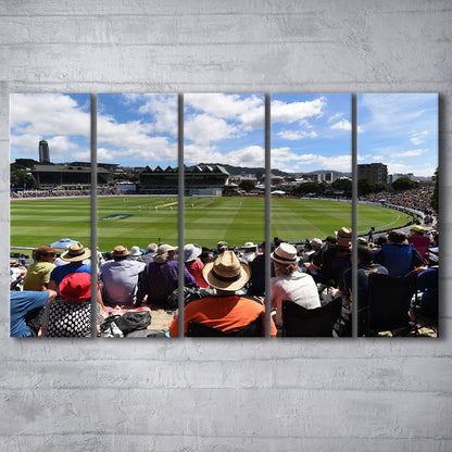 Basin Reserve, Stadium Canvas, Sport Art, 5 Panel B, Extra Large Canvas, Canvas Print Wall Art