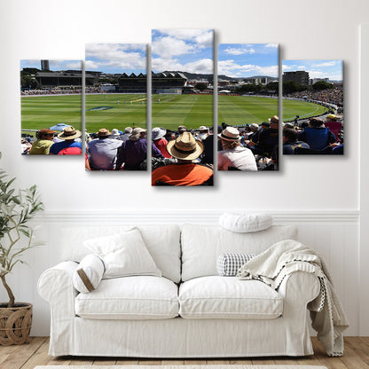 Basin Reserve, Stadium Canvas, Sport Art, Gift for him, 5 Panel, Large Canvas, Canvas Print Wall Art