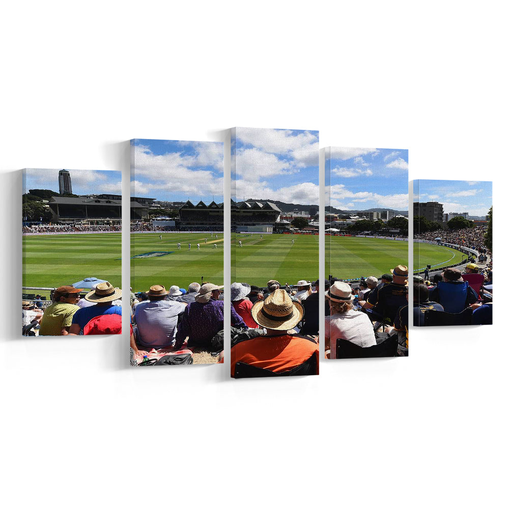 Basin Reserve, Stadium Canvas, Sport Art, Gift for him, 5 Panel, Large Canvas, Canvas Print Wall Art