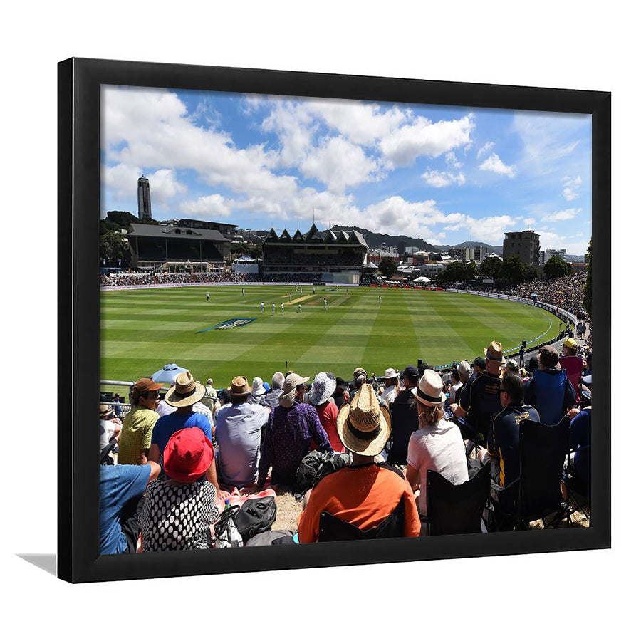 Basin Reserve, Stadium Canvas, Sport Art, Gift for him, Framed Art Print Wall Decor, Picture Framed