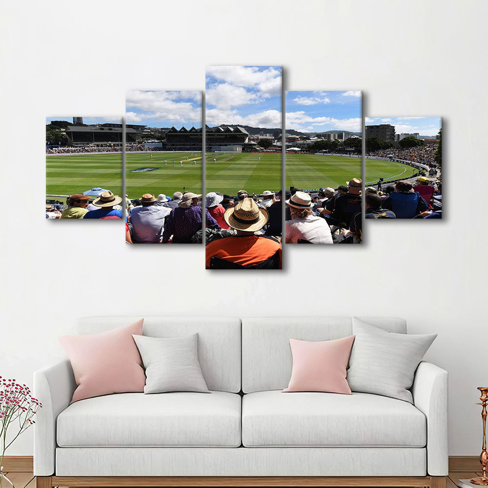 Basin Reserve, Stadium Canvas, Sport Art, Gift for him, 5 Panel, Large Canvas, Canvas Print Wall Art