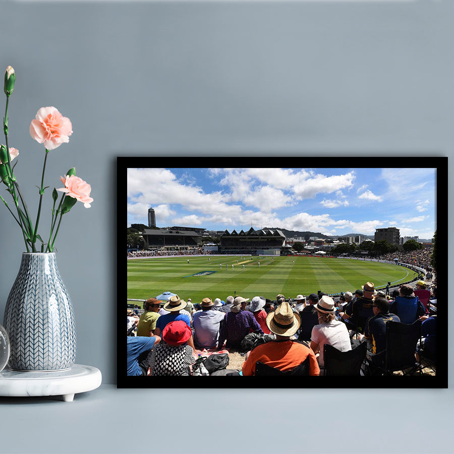 Basin Reserve, Stadium Canvas, Sport Art, Gift for him, Framed Art Print Wall Decor, Picture Framed
