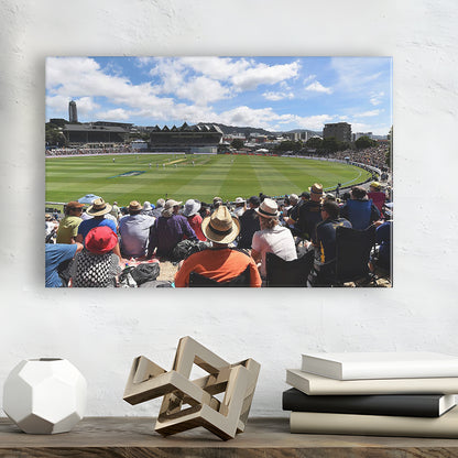 Basin Reserve, Stadium Canvas, Sport Art, Gift for him, Man Cave Decor, Art Print, Canvas Print Wall Art