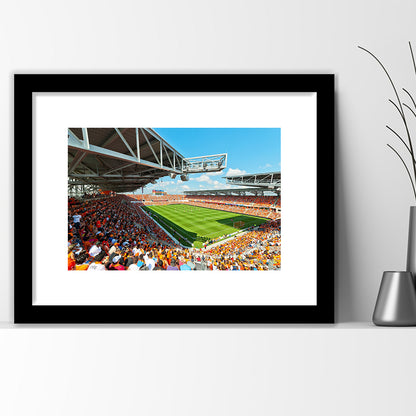 Baum-Walker Stadium, Stadium Canvas, Sport Art, Gift for him, White Border Framed Art Print Wall Decor