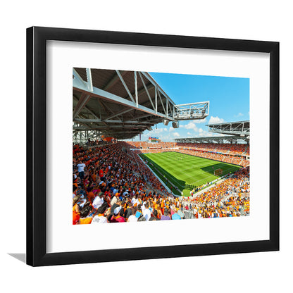 Baum-Walker Stadium, Stadium Canvas, Sport Art, Gift for him, White Border Framed Art Print Wall Decor