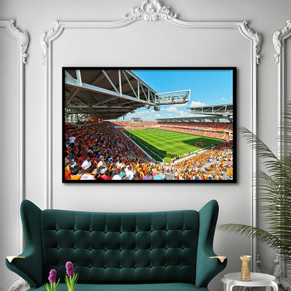 Baum-Walker Stadium, Stadium Canvas, Sport Art, Gift for him, Framed Art Print Wall Decor, Picture Framed