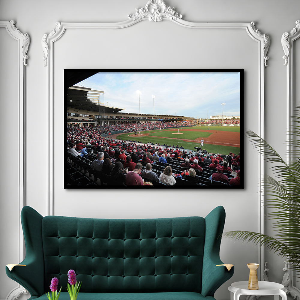 Baum Stadium Crowd, Stadium Canvas, Sport Art, Gift for him, Framed Art Print Wall Decor, Picture Framed