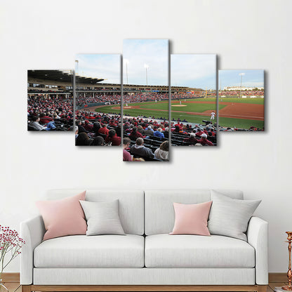 Baum Stadium Crowd, Stadium Canvas, Sport Art, Gift for him, 5 Panel, Large Canvas, Canvas Print Wall Art