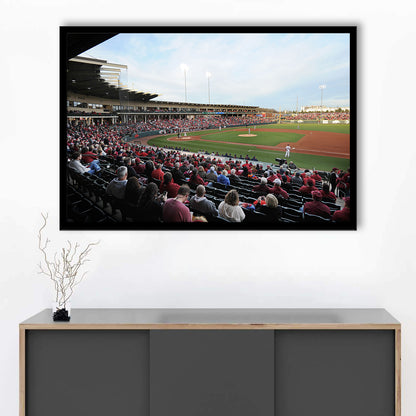 Baum Stadium Crowd, Stadium Canvas, Sport Art, Gift for him, Framed Art Print Wall Decor, Picture Framed