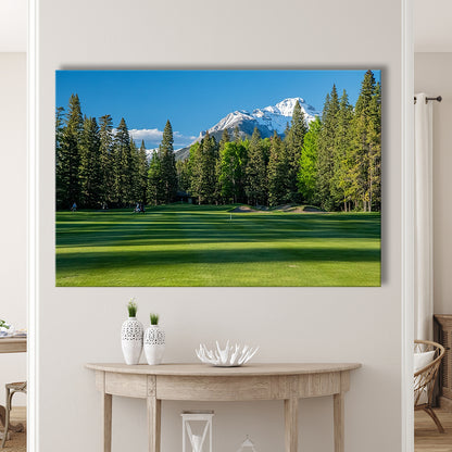 Beautiful Golf Course In Banff National Park Alberta, Canada, Golf Art Print,Gifts Golf Lover