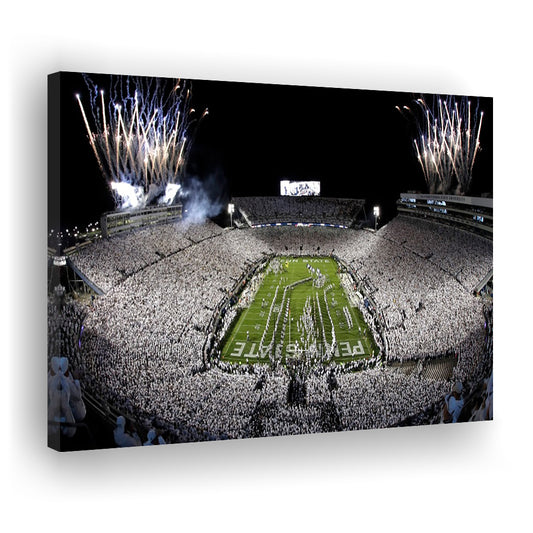 Beaver Stadium Fireworks, Stadium Canvas, Sport Art, Gift for him, Man Cave Decor, Art Print, Canvas Print Wall Art