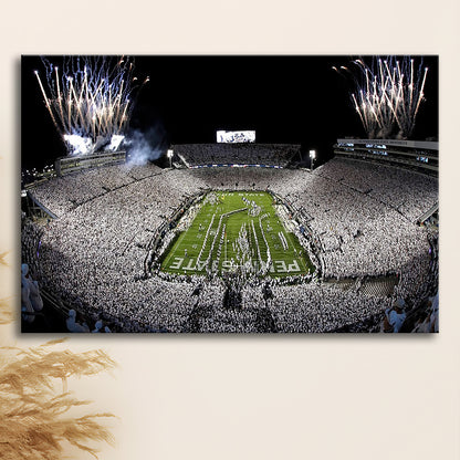 Beaver Stadium Fireworks, Stadium Canvas, Sport Art, Gift for him, Man Cave Decor, Art Print, Canvas Print Wall Art