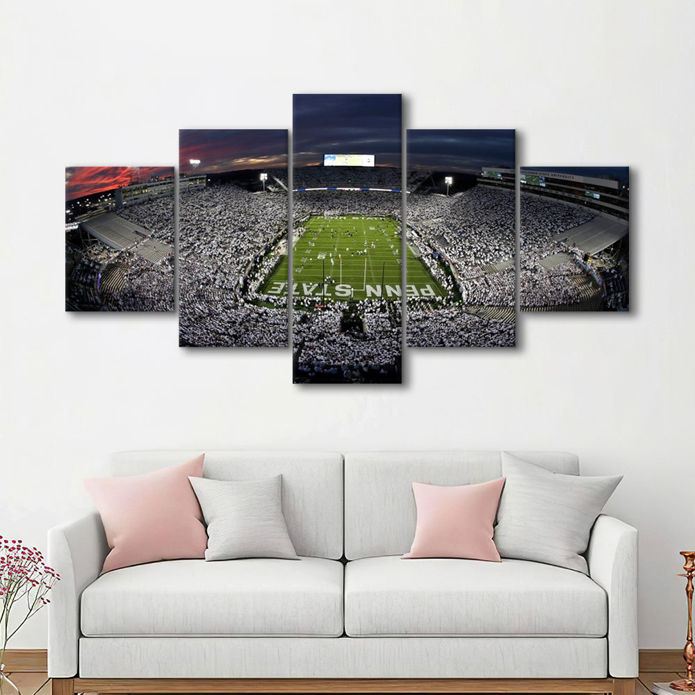 Beaver Stadium, Stadium Canvas, Sport Art, Fan Gifts, 5 Panel, Large Canvas, Canvas Print Wall Art