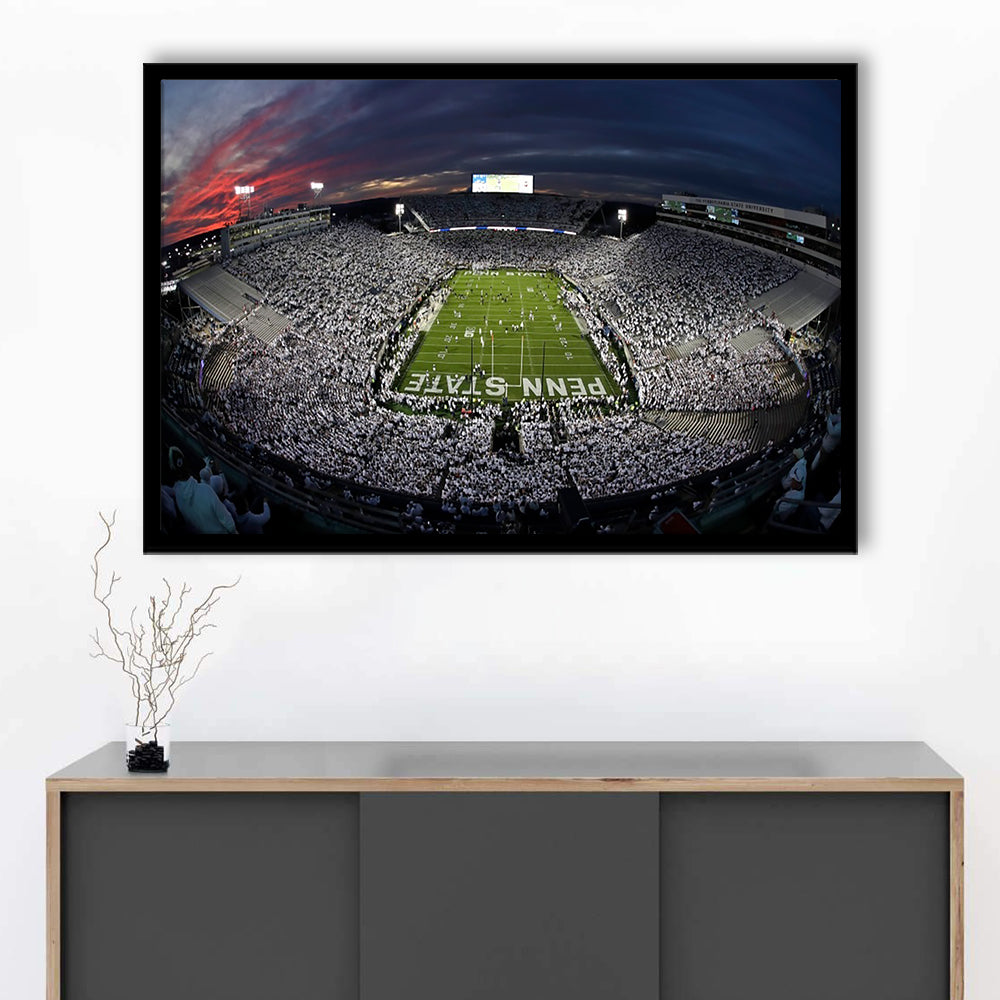 Beaver Stadium, Stadium Canvas, Sport Art, Fan Gifts, Framed Art Print Wall Decor, Picture Framed