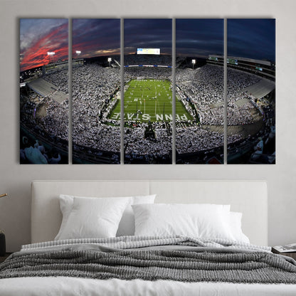 Beaver Stadium, Stadium Canvas, Sport Art, Fan Gifts, 5 Panel B, Extra Large Canvas, Canvas Print Wall Art