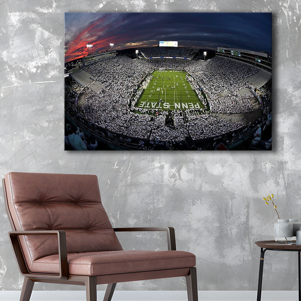 Beaver Stadium, Stadium Canvas, Sport Art, Fan Gifts, Man Cave Decor, Art Print, Canvas Print Wall Art