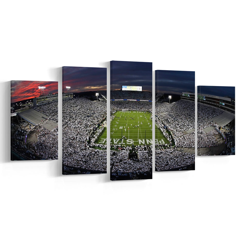 Beaver Stadium, Stadium Canvas, Sport Art, Fan Gifts, 5 Panel, Large Canvas, Canvas Print Wall Art