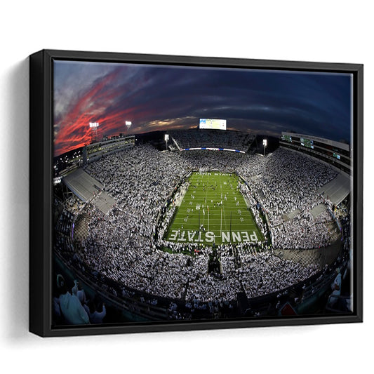 Beaver Stadium, Stadium Canvas, Sport Art, Fan Gifts, Framed Canvas Print Wall Art, Floating Frame