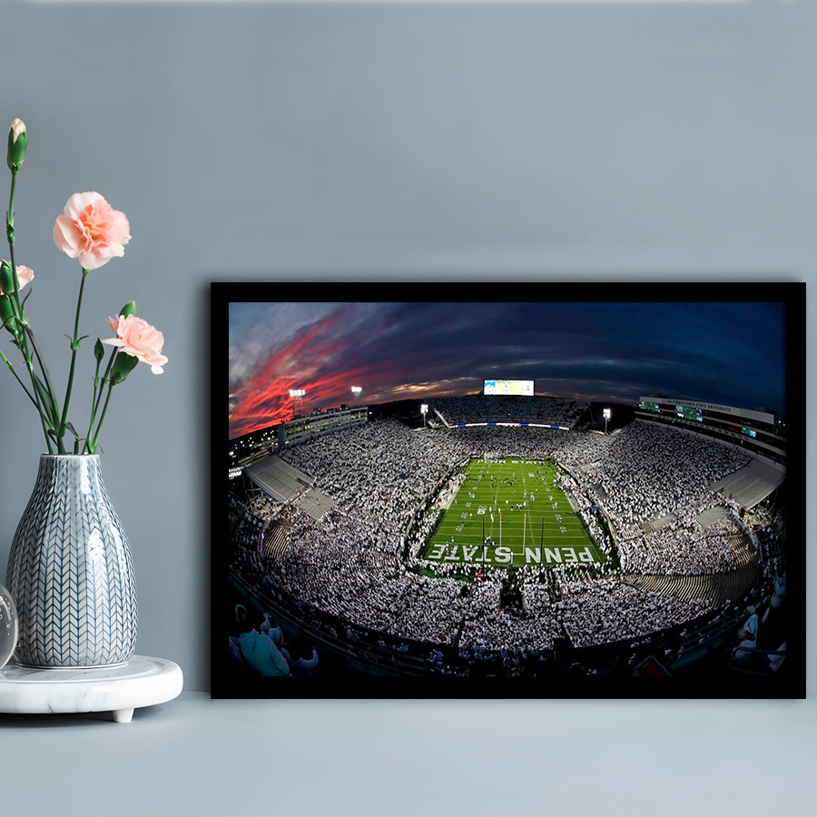 Beaver Stadium, Stadium Canvas, Sport Art, Fan Gifts, Framed Art Print Wall Decor, Picture Framed