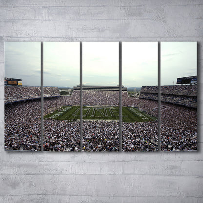 Beaver Stadium, Stadium Canvas, Sport Art, 5 Panel B, Extra Large Canvas, Canvas Print Wall Art