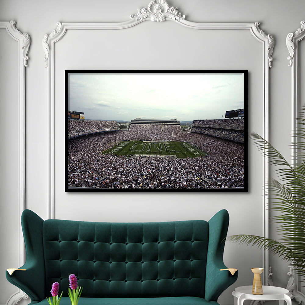 Beaver Stadium, Stadium Canvas, Sport Art, Gift for him, Framed Art Print Wall Decor, Picture Framed