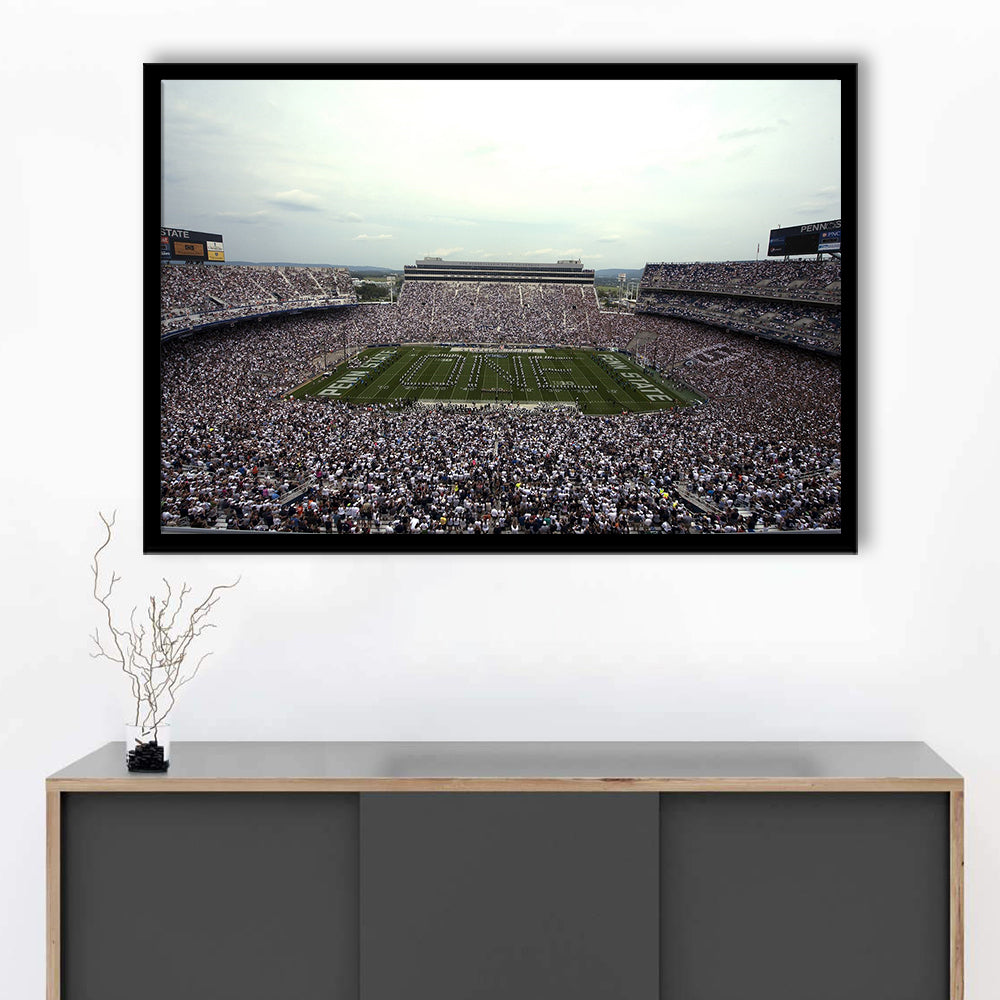 Beaver Stadium, Stadium Canvas, Sport Art, Gift for him, Framed Art Print Wall Decor, Picture Framed