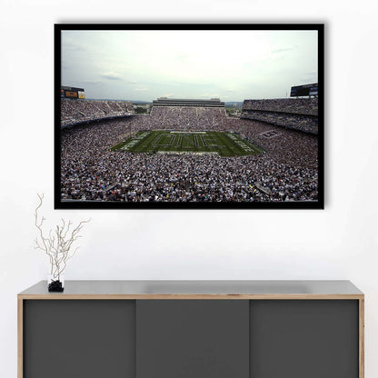 Beaver Stadium, Stadium Canvas, Sport Art, Gift for him, Framed Art Print Wall Decor, Picture Framed