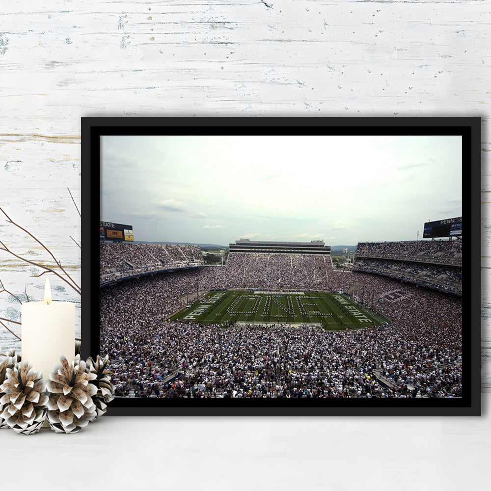 Beaver Stadium, Stadium Canvas, Sport Art, Framed Canvas Print Wall Art, Floating Frame