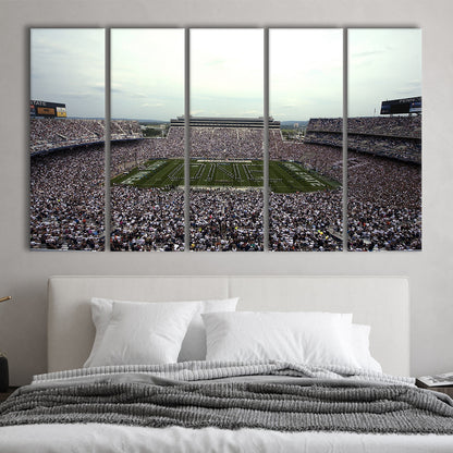 Beaver Stadium, Stadium Canvas, Sport Art, 5 Panel B, Extra Large Canvas, Canvas Print Wall Art
