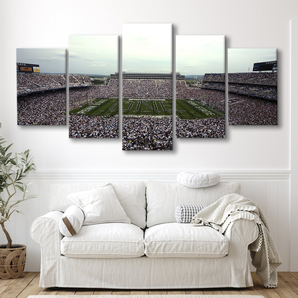 Beaver Stadium, Stadium Canvas, Sport Art, Gift for him, 5 Panel, Large Canvas, Canvas Print Wall Art