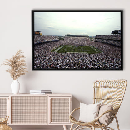 Beaver Stadium, Stadium Canvas, Sport Art, Framed Canvas Print Wall Art, Floating Frame