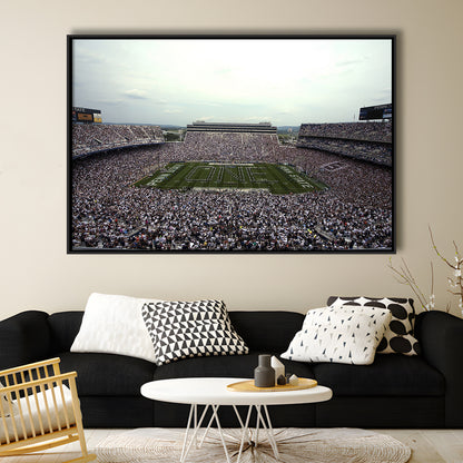 Beaver Stadium, Stadium Canvas, Sport Art, Framed Canvas Print Wall Art, Floating Frame