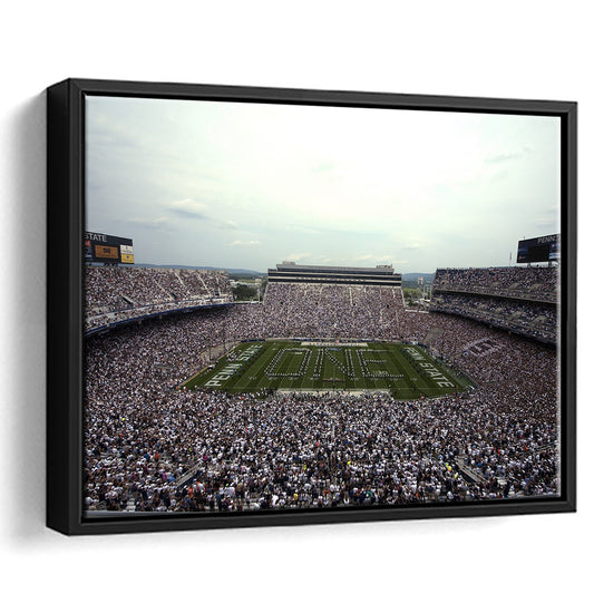 Beaver Stadium, Stadium Canvas, Sport Art, Framed Canvas Print Wall Art, Floating Frame