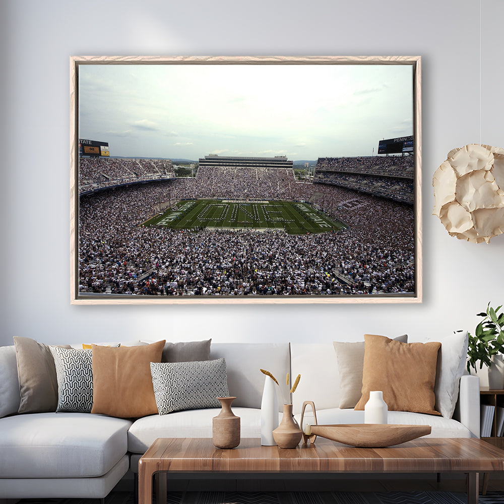 Beaver Stadium, Stadium Canvas, Sport Art, Framed Canvas Print Wall Art, Floating Frame