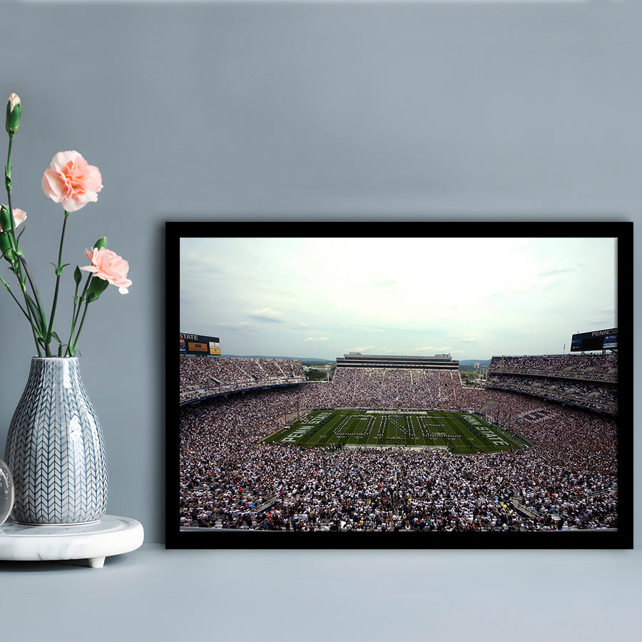 Beaver Stadium, Stadium Canvas, Sport Art, Gift for him, Framed Art Print Wall Decor, Picture Framed