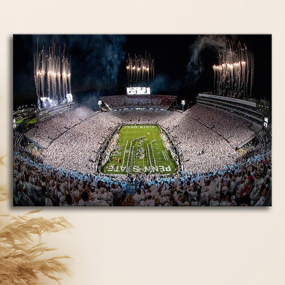Beaver Stadium in Pa, Stadium Canvas, Sport Art, Gift for him, Man Cave Decor, Art Print, Canvas Print Wall Art
