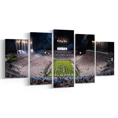 Beaver Stadium in Pa, Stadium Canvas, Sport Art, Gift for him, 5 Panel, Large Canvas, Canvas Print Wall Art