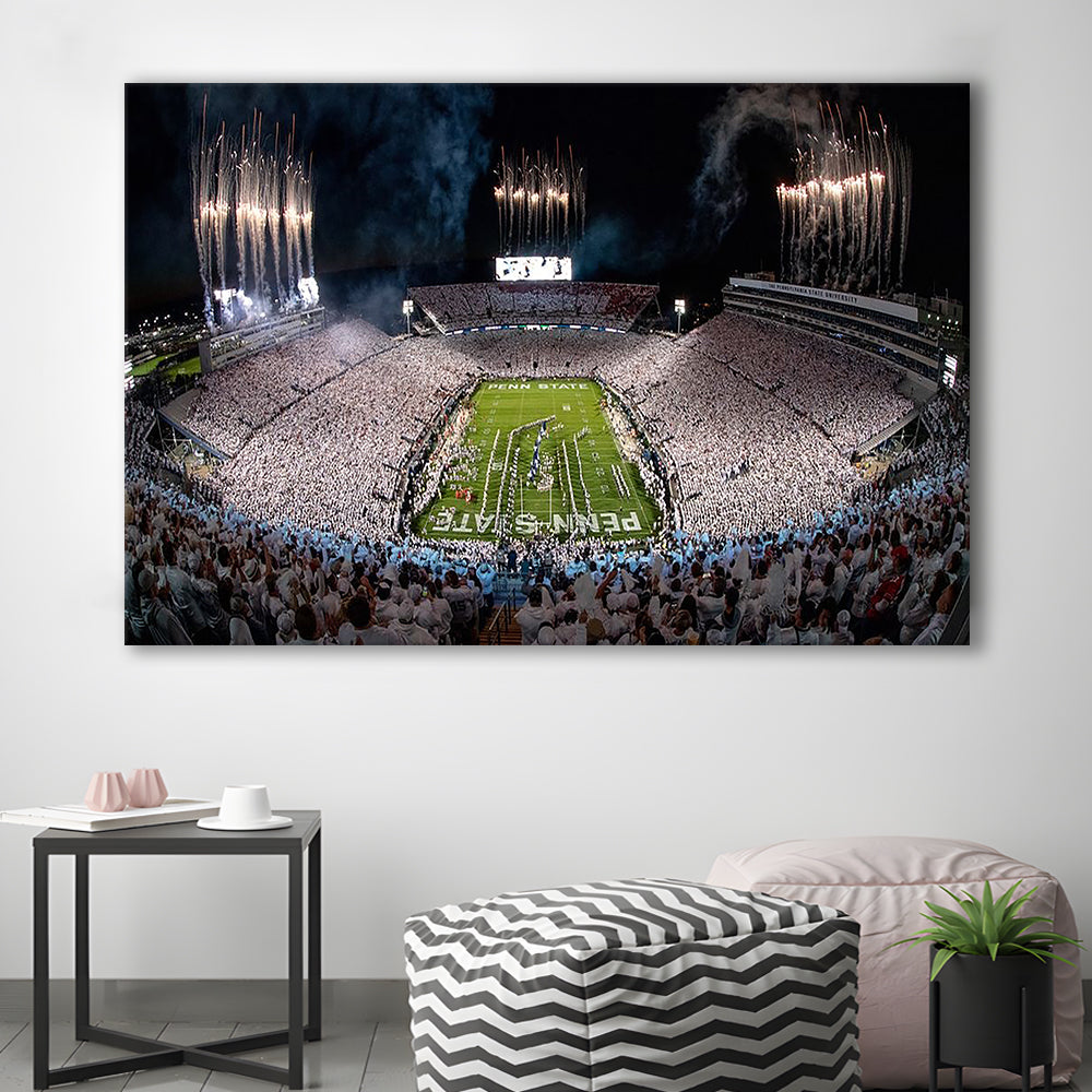 Beaver Stadium in Pa, Stadium Canvas, Sport Art, Gift for him, Man Cave Decor, Art Print, Canvas Print Wall Art