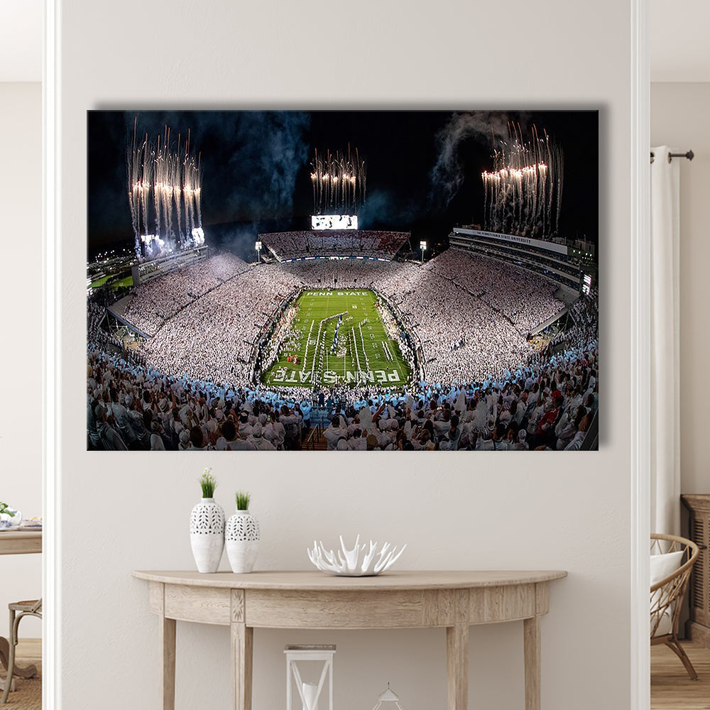 Beaver Stadium in Pa, Stadium Canvas, Sport Art, Gift for him, Man Cave Decor, Art Print, Canvas Print Wall Art