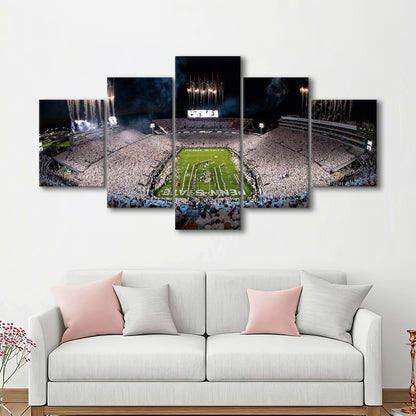 Beaver Stadium in Pa, Stadium Canvas, Sport Art, Gift for him, 5 Panel, Large Canvas, Canvas Print Wall Art
