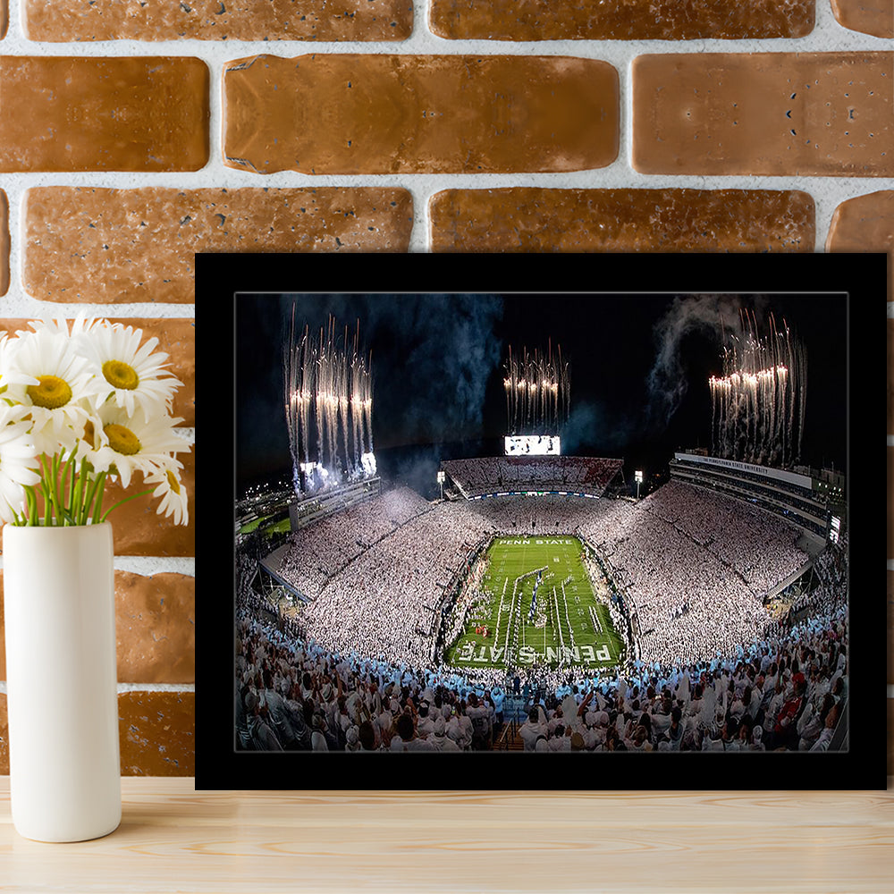 Beaver Stadium in Pa, Stadium Canvas, Sport Art, Gift for him, Framed Art Print Wall Decor, Picture Framed