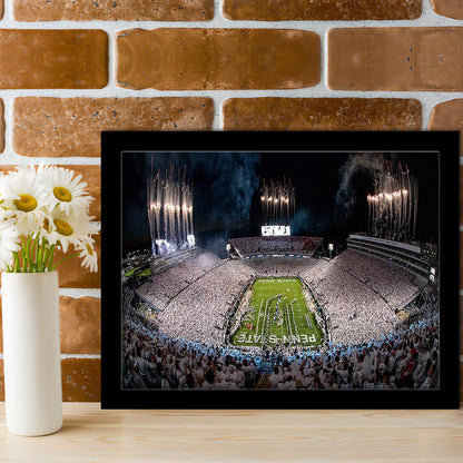Beaver Stadium in Pa, Stadium Canvas, Sport Art, Gift for him, Framed Art Print Wall Decor, Picture Framed