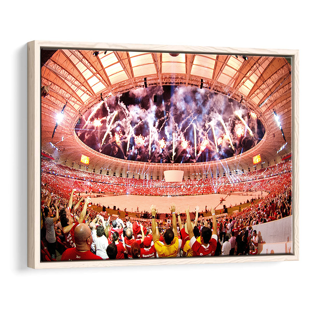Beira Rio Stadium Event, Stadium Canvas, Sport Art, Framed Canvas Print Wall Art, Floating Frame